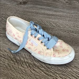 x LoveShackFancy Floral Low-Top Sneakers